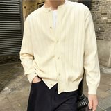 【99】开衫毛衣男韩圆领宽松百搭外套针织衫A079-MY3411-P55，男装针织衫/毛衣，电商A079