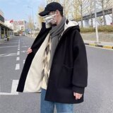 【网136】羊羔毛妮子大衣男士冬季加厚毛呢外套A079-J51-P85，女装短外套，电商A079