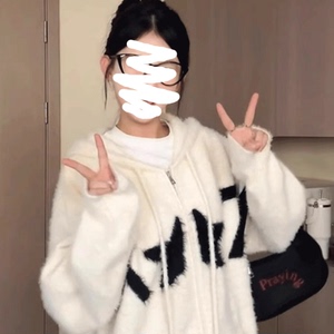 【211】针织毛衣外套女秋冬冬季厚宽松开衫A079-MY262-P62图片