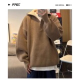 【101】半拉链针织衫长袖毛衣新款A079-M7159-P49，男装针织衫/毛衣，电商A079