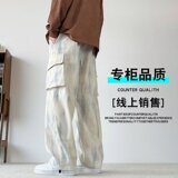 卫裤男款宽松潮牌运动裤2百搭A079-K20-P43【网络图1】4-8XL元，男装休闲裤，电商A079