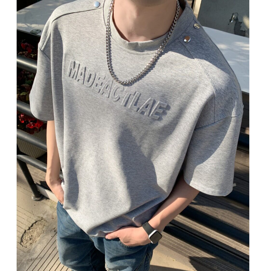 [003]短袖T恤男夏季宽松韩版百搭休闲半袖体恤衣服A079-W227-P38,男装T恤,电商A079