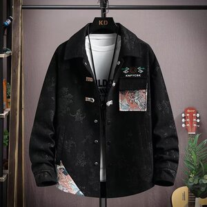 秋季新领夹克男士百搭休闲衬A079-DS03-P65【网络图1】4-8XL元,浅粉色拉链外套怎么搭配图片