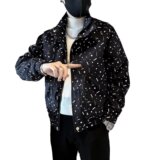 【185】2025新款春秋款立领夹克男士外套休闲百搭A079-7718-P59，男装夹克，电商A079