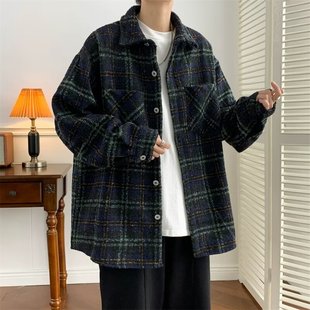 网136 J22 外套男秋冬季 保暖休闲毛呢外套A079 P51 2025新款