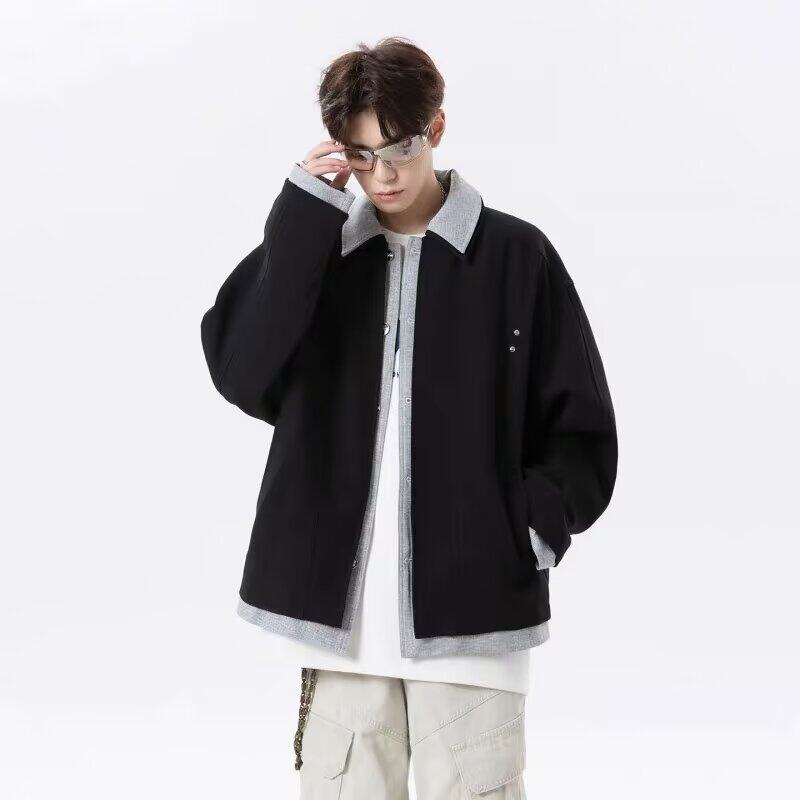 【575】工装外套男秋新款宽松大码飞行夹克A079-HT246-P71,男装夹克,电商A079
