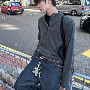 【88】025马海毛针织衫男士秋季套头毛衣A079-3803-P44图片