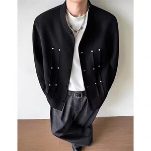 [001]新中式中山领夹克男新款潮牌宽松外套上衣A079-J67-P71图片