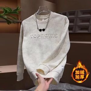 【001】冬季加绒套头圆领宽松百搭男冬装休闲打底衫A079-A182-P39图片