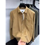 【132】25灯芯绒工装长袖衬衫男春秋冬季新款A079-CS382-P34，男装衬衫，电商A079