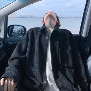 【网149】25条纹衫男长袖秋冬日系薄款打底衬衣A079-C49-P43图片
