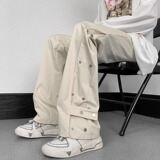 【网38】休闲裤男秋冬季加绒oversize裤子A079-A584-P35-40，男装卫衣，电商A079