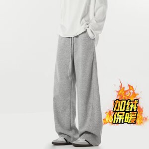 【235】5休闲裤男潮牌宽松加绒运动卫裤直筒裤A079-K168加绒-P36图片
