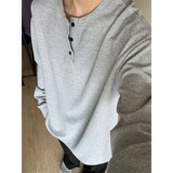 【184】长袖T恤男士百搭宽松体恤衫休闲运动A079-M11-P29，男装T恤，电商A079