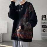 【189】男士圆领卫衣秋冬款大码宽松A079-W34-P43，男装卫衣，电商A079