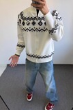 【7】开衫立领毛衣男女同款秋冬季针织外套A079-9575-P58，男装针织衫/毛衣，电商A079