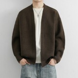 【166】开衫休闲针织衫毛衣纯色上衣青年春秋A079-R304-P55，男装针织衫/毛衣，电商A079