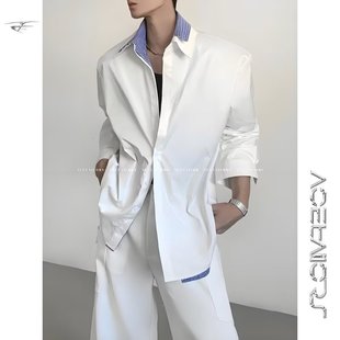 244 CS91 假两件衬衫 日系ins百搭A079 P49 新款