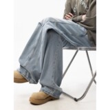 【网12】直筒牛仔裤男款秋季新款A079-9989-P48，男装牛仔裤，电商A079