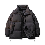 【网90】面包服外套大码25新款加厚保暖黑色A079-MB001-P59，男装棉衣，电商A079