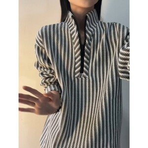 [004]半拉链卫衣男女长袖t恤高级感重磅外套A079-E76-P39图片