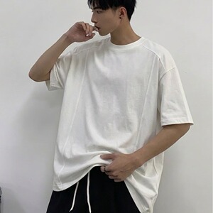 [003]男装纯色宽松情侣男女半袖T恤短袖上衣A079-D907-P24图片