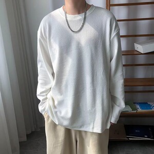 【296】1长袖T恤男休闲白色打底衫男装长袖A079-T18-P31图片