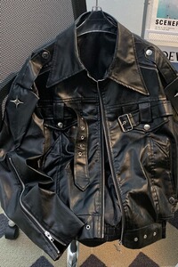 【77】大码机车服夹克A079-JK3610-P82图片