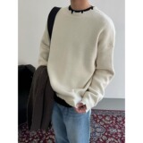 【106】灰色破坏风毛衣男秋冬针织打底衫A079-MY5011-P63，男装T恤，电商A079