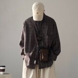【网39】格子衬衫男百搭A079-C401-P45，男装衬衫，电商A079