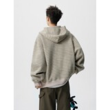 -【网60】情侣连帽运动外套潮牌慵懒风休闲夹克A079-S41-P55，男装夹克，电商A079