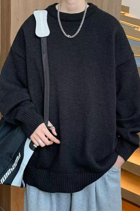 【106】毛衣男士冬宽松线衣外套内搭打底针织衫A079-MY001-P39,男装T恤,电商A079