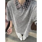 [012]T恤男士新款潮牌美式翻领polo衫宽松A079-D913-P37，男装T恤，电商A079