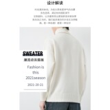 【网86】可翻领高领毛衣男冬季加绒加厚针织衫男A079-Y254-P45，男装针织衫/毛衣，电商A079