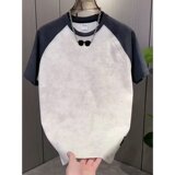 [003]男士短袖款t恤衫拼色扎染半袖体恤男T恤宽松A079-D908-P24，男装T恤，电商A079
