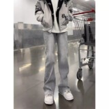 【008】仔裤男款显瘦显腿长裤子加绒直筒弯刀裤A079-8015-P42，男装卫衣，电商A079