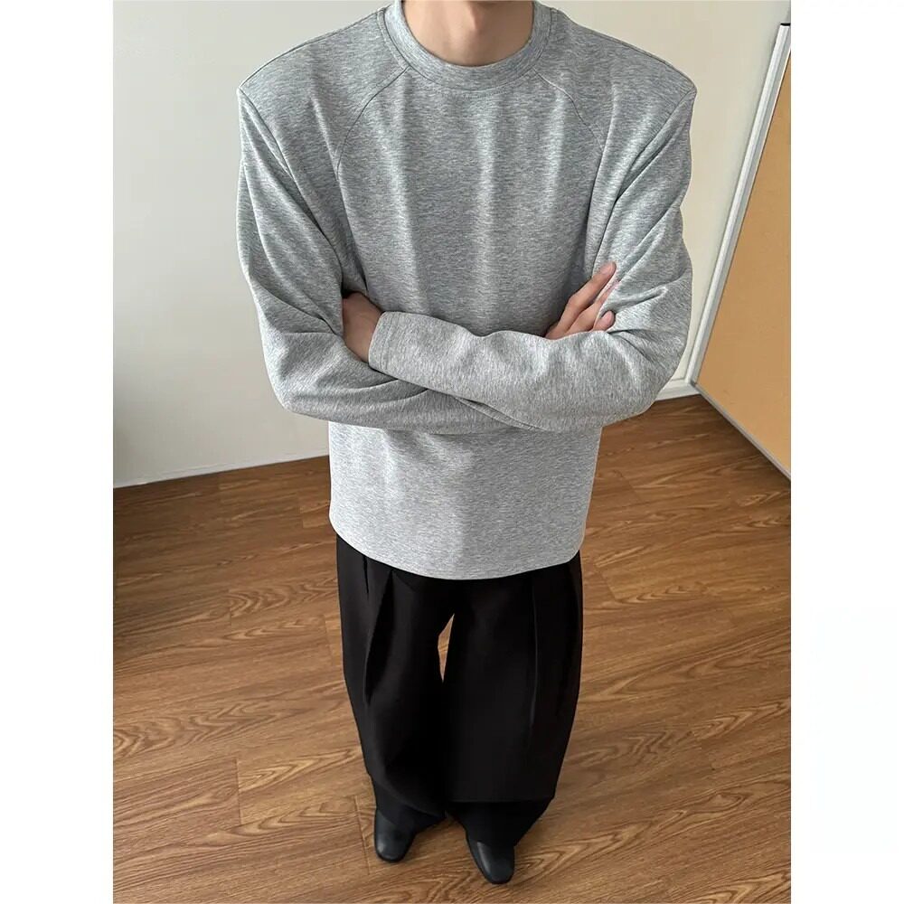 【003】长袖T恤男正肩卫衣cleanfit内搭打底衫A079-X86-P30,男装T恤,电商A079