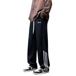 【网160】25大码卫裤男加绒加厚撞色条纹运动裤A079-K02-P47-49图片