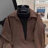 【网137】春季新款假两件衬衫男长袖A079*-C02-P49，男装衬衫，电商A079