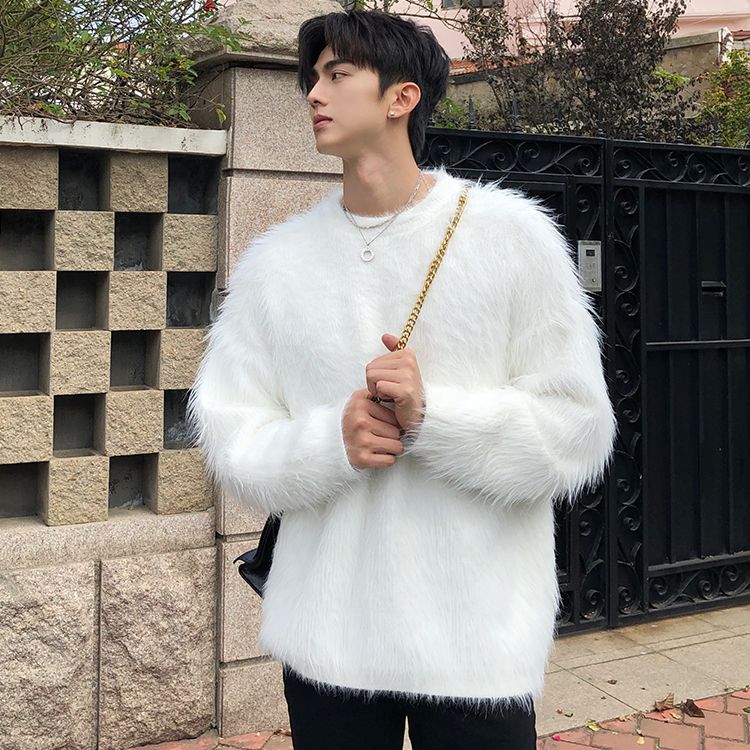 【001】冬季潮高毛衣男女加厚圆领针织衫A079-M2321-P49，男装针织衫/毛衣，电商A079