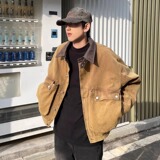 【网70】工装夹克纯棉水洗巴恩风哈灵顿外套A079-W648-P77，男装夹克，电商A079