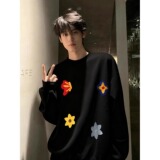 【001】卫衣男士新款宽松圆领休闲运动上衣A079-W046-PP35，男装卫衣，电商A079
