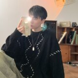 【86】25外套秋冬款加厚高级感痞帅针织衫A079-MY235-P55，男装针织衫/毛衣，电商A079