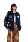 【123休闲】美式复古棒球服外套开衫卫衣A079-WY112-P66，女装短外套，电商A079