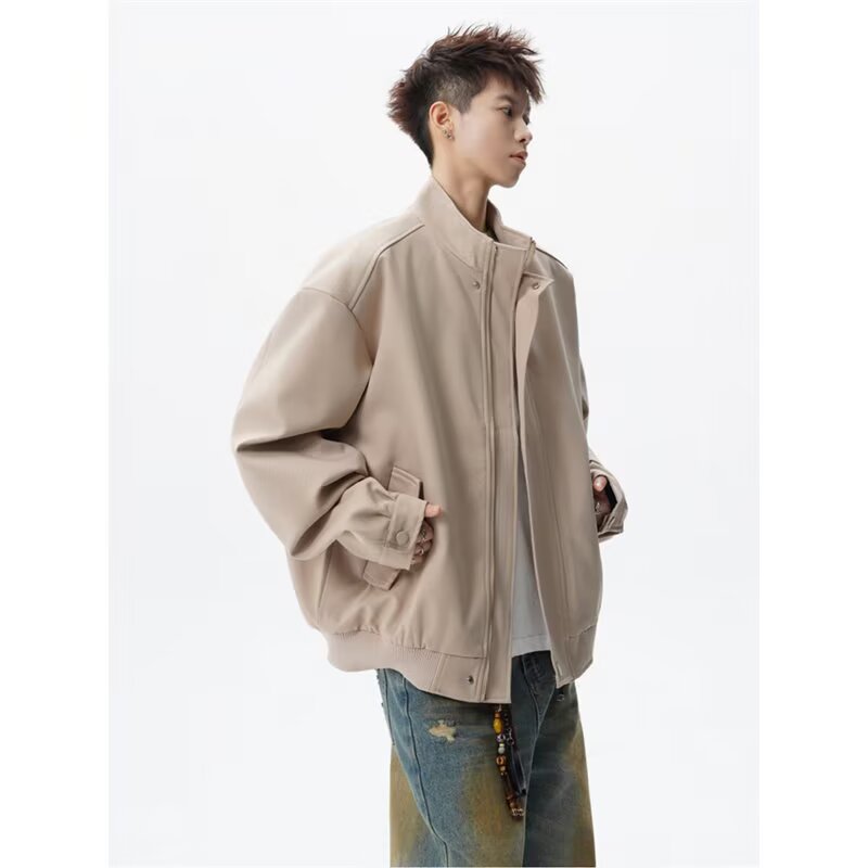 【网60】情侣休闲秋冬开衫立领夹克外套A079-2653-P68,男装夹克,电商A079