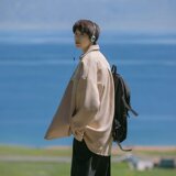 【网4】夹克男春秋季新款潮牌宽松衬衫A079-C201-P43，男装夹克，电商A079