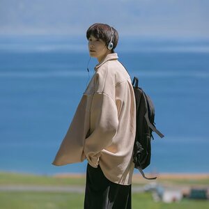 【网4】夹克男春秋季新款潮牌宽松衬衫A079-C201-P43图片