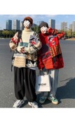 【15】25宽松上衣服情侣装加绒针织衫A079-A146-p52，男装针织衫/毛衣，电商A079