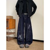 【网39】秋季新款宽松bf高街拖地休闲长裤潮A079-7897-P55，男装休闲裤，电商A079