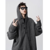 【001】5纯色连帽针织衫男款秋帽卫衣痞帅毛衣A079-Y79-P53，男装针织衫/毛衣，电商A079